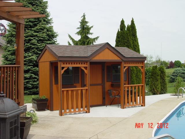 8'x12' Smart Panel Porch Shed with Triple Peak