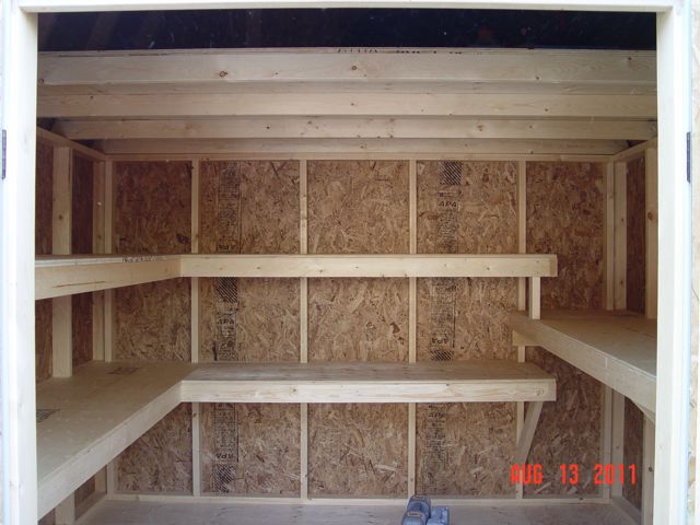 Storage Shed Shelves Plans